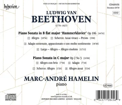 Beethoven: Piano Sonatas, Op. 106 & Op. 2 No 3