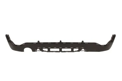 Spoiler bara spate inferior BASIS, negru, cu un decupaj teava evacuare: stanga potrivit MINI COUNTRYMAN F60 LCI dupa 2020