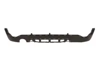 Spoiler bara spate inferior BASIS, negru, cu un decupaj teava evacuare: stanga potrivit MINI COUNTRYMAN F60 LCI dupa 2020