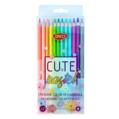Creioane color pastel, 12culori/set, Daco