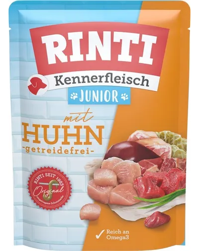 RINTI Junior pui 400g hrană umedă completă căței