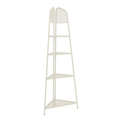 Etajeră metalică pe colț pentru balcon Garden Pleasure MWH, înălțime 180 cm, bej deschis