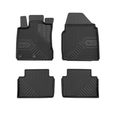 Covor podea FROGUM TPE No. 77, set, culoare neagra, potrivit NISSAN QASHQAI I 11.06-04.14