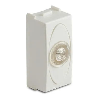 Priza cu lampa lumina alba de usa, 1modul, 220V, alba