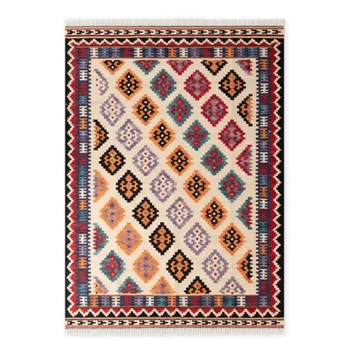 Covor roșu reversibil, țesut manual din lână 120x170 cm Kamal Kian – Nouristan