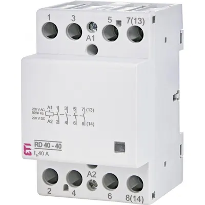 Contactor modular 40A, 4ND RD 40-40-230V AC/DC Eti 002464018