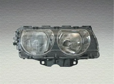 Far fata Dreapta (halogen, H7 HB3, electric, culoare insert: titan) potrivit BMW 7 (E38)
