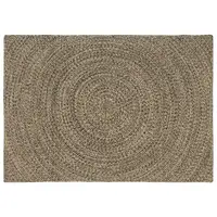 vidaXL Covor de zonă Natural și Negru 140 x 200 cm Iută