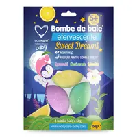 Bombe de baie copii Sweet Dreams, 3 bucati, Easycare Baby