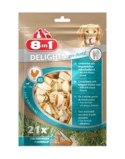 8IN1 Recompensă Dental Delights Bones XS 21 pcs.