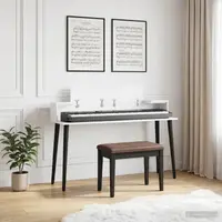 vidaXL Birou de studio Alb 152 x 36 x 19,5 cm Lemn prelucrat