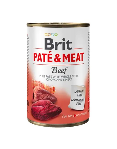 BRIT Pate&Meat beef 400 g Hrana umeda caini, pateu cu vita