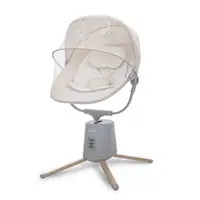 Leagan electric pentru bebelusi Storky Beige, bluetooth, telecomanda, 5 viteze de leganare, potrivit 0-6 luni