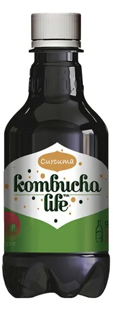 Băutură naturală organică cu curcuma, 330 ml, Kombucha Life