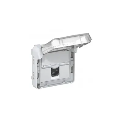 RJ 45 priza Plexo - category 6 FTP - IP55 - IK07 - gri/alb