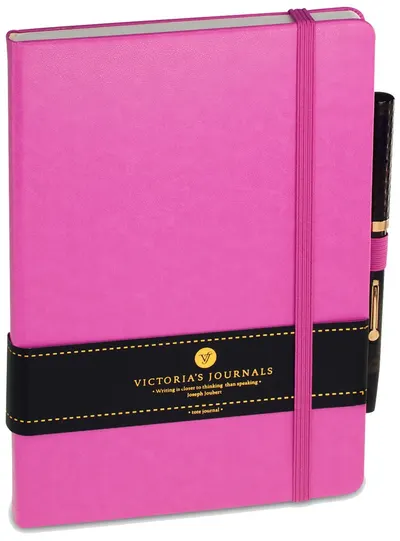 Agenda cu coperti tari Victoria's Journals A5, roz