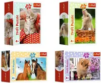 Mini puzzle Trefl din 54 de piese - Animals, sortiment