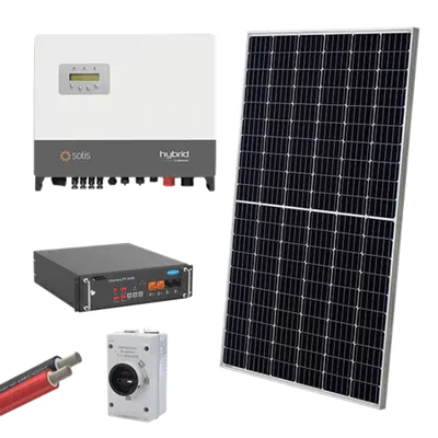 Sistem Solar Hibrid 3p/6kw 560w Panouri cu Baterie