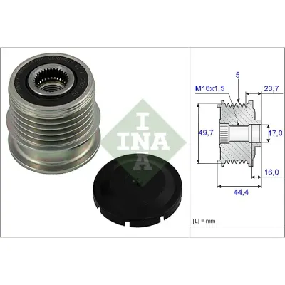 Sistem roata libera, generator INA 535 0011 10