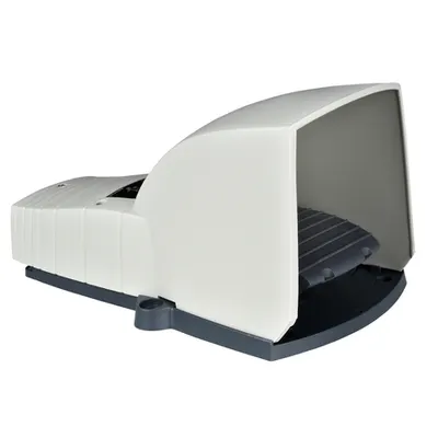 Comutator De Picior Simplu - Ip66 - Cu Capac - Plastic - Gri - 2 Nc + 2 No