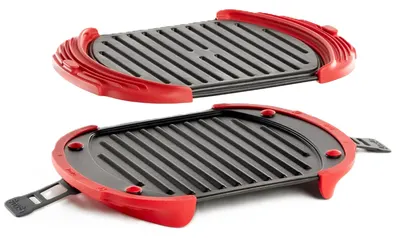 Grătar pentru cuptor cu microunde Lekue - Mărime XL, roșu