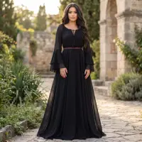 Rochie lunga cu motive traditionale Aglaia 11