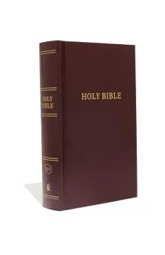 KJV, Pew Bible, Large Print, Hardcover, Burgundy, Red Letter Edition
