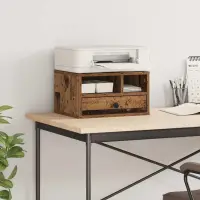 vidaXL Suport pentru imprimantă Lemn Vechi 40 x 32 x 24 cm