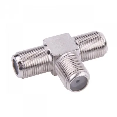 Adaptor mufa F antena/coaxial (TV) la 2 x mufa F M-M, ZLA0458