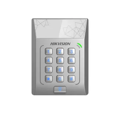 Cititor standalone cu tastatura si card de proximitate Hikvision DS- K1T801E suporta cartele EM 125Khz Capacitate 3000 cartele,A