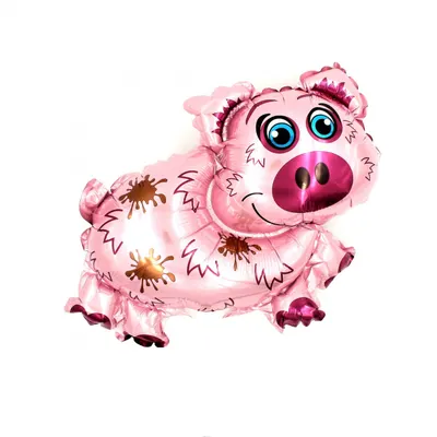 Balon zoo pentru copii Purcelus roz