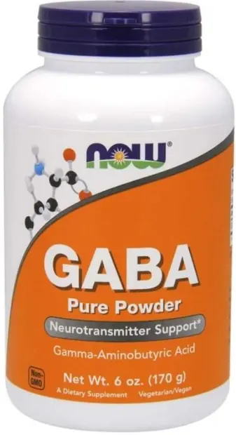 GABA Pure Powder, 170 g, Now