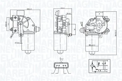 Motor stergator fata potrivit RENAULT LAGUNA III 10.07-12.15