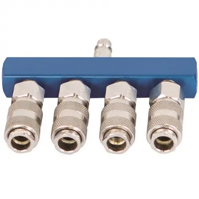 Distribuitor aer comprimat cu 4 iesiri Scheppach 7906100725, 1 4