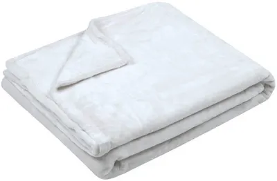 Pătură polar STOF – Doudou, 220 x 240 cm, albă
