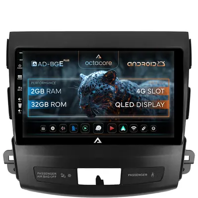 Navigatie Mitstubishi Outlander Peugeot 4007 Citroen C-Crosser, Android, E-Octacore 2GB RAM + 32GB ROM, 9 Inch - AD-BGE9002+AD-BGRKIT276