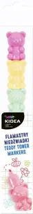 Set de markere Kidea - Tower of Bears, 6 culori