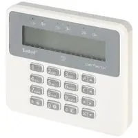 Tastatura LCD wireless Satel Perfecta PRF-LCD-A2, RF 800 m, 868 MHz, cititor card, semnal acustic, tamper