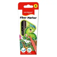 Carioci, 6 culori/set, lavabile, Keyroad Washable KR971588