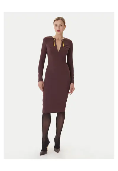 Rochie de cocktail - visiniu - dama