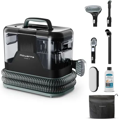 Aspirator cu spalare Rowenta Clean IT IN5021F0, 750W, putere aspirare 13.5kpa, rezervor apa detergent 2.3L, rezervor apa murdara 1.5L, perii 8 15 cm