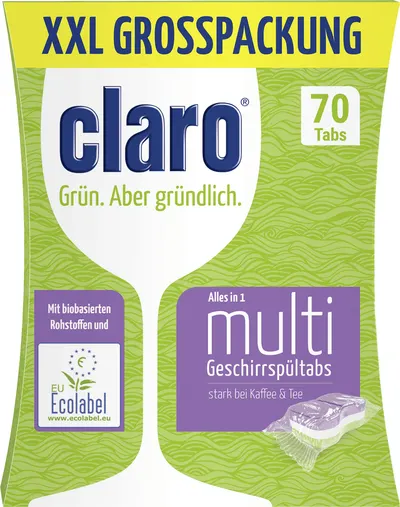 Tablete pentru mașina de spălat vase Claro - Multi All in One, 70 bucăți