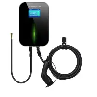 Statie de incarcare pentru vehicule- 16A, 11KW, Tip 2-Cablu de 5 metri cu afișaj LCD trifazic