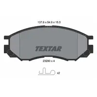 Set placute frana, frana disc TEXTAR 2329002