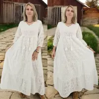 Rochie din bumbac cu broderie englezeascAƒ Angela 3
