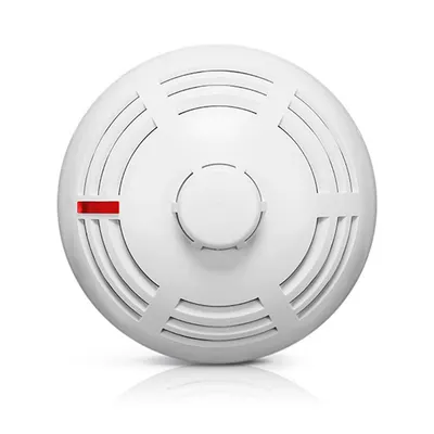 Detector de fum si temperatura wireless cu sirena Satel Be Wave Fire Detector Plus ASD-200, RF 2000 m, tamper, autonomie 2 ani