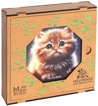 Puzzle din lemn Milliwood de la 46 piese - Cali pisoiul (Mărimea M)