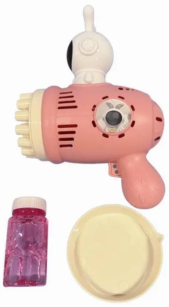 Jucărie pentru bule de săpun Raya Toys - Iepure spațial, roz