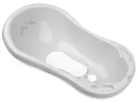 Cădiță pentru bebeluși cu scurgere Lorelli - Little stars, 84 cm, gri