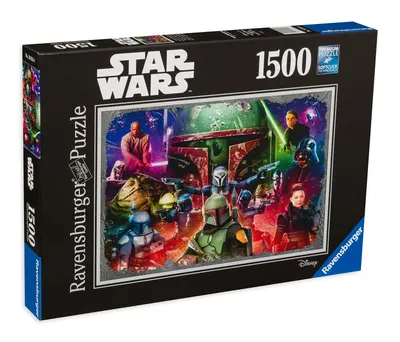 Puzzle Ravensburger din 1500 de piese - Boba Fett - Vânător de capete